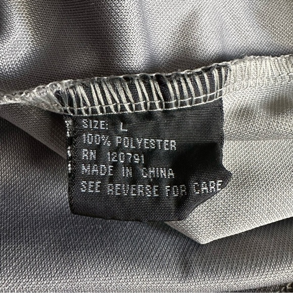 TRUE ROCK New York MLB Jersey, Grey/Blue, Sz L, Short Sleeve, Button Front, EUC - Picture 6 of 10